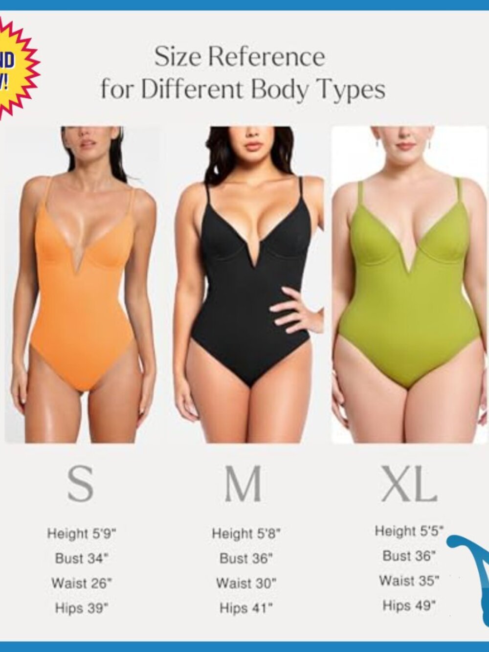 Tummy Control One Piece Swimsuit with Underwire Deep V Neck Shapewear - Picture 5 of 7